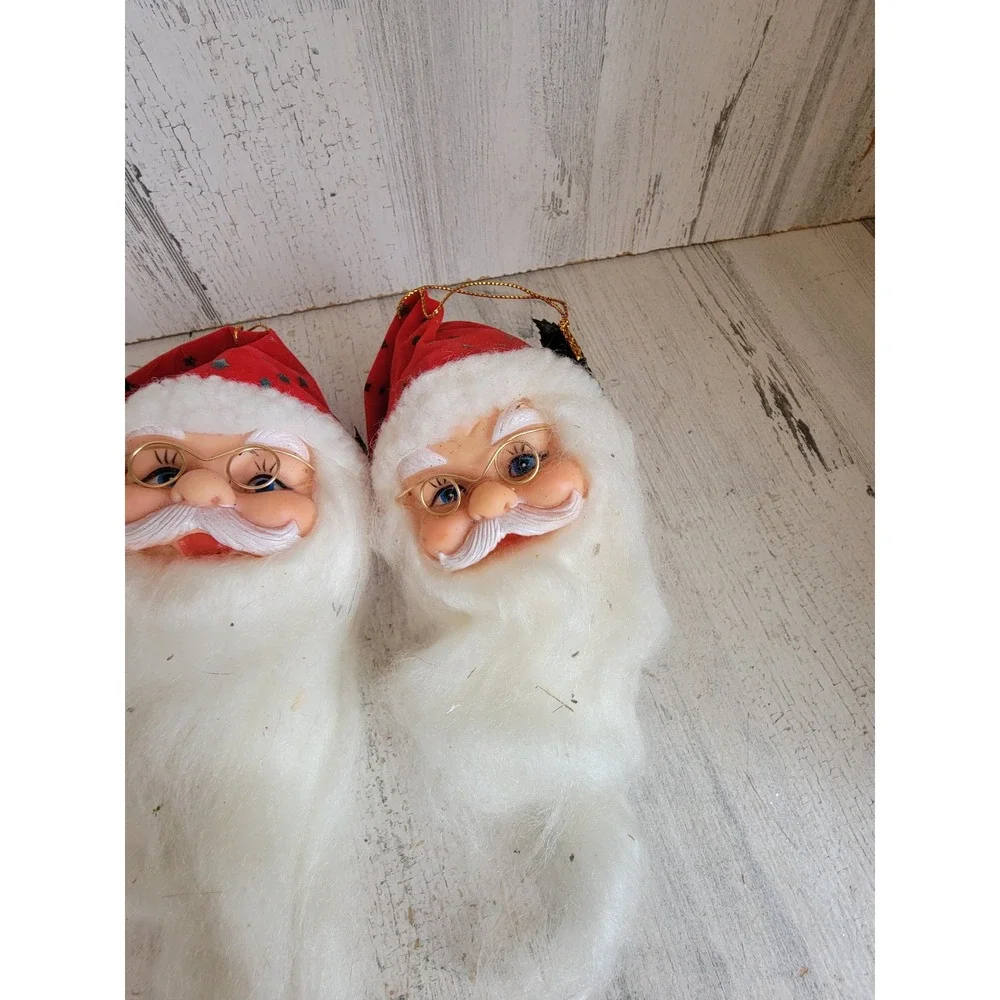 Vintage rustic Santa Claus beard set ornament unique home decor figure